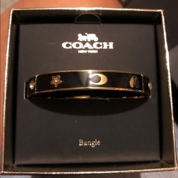 Coach Black and Gold Moon Bangle - Picture 1 of 2